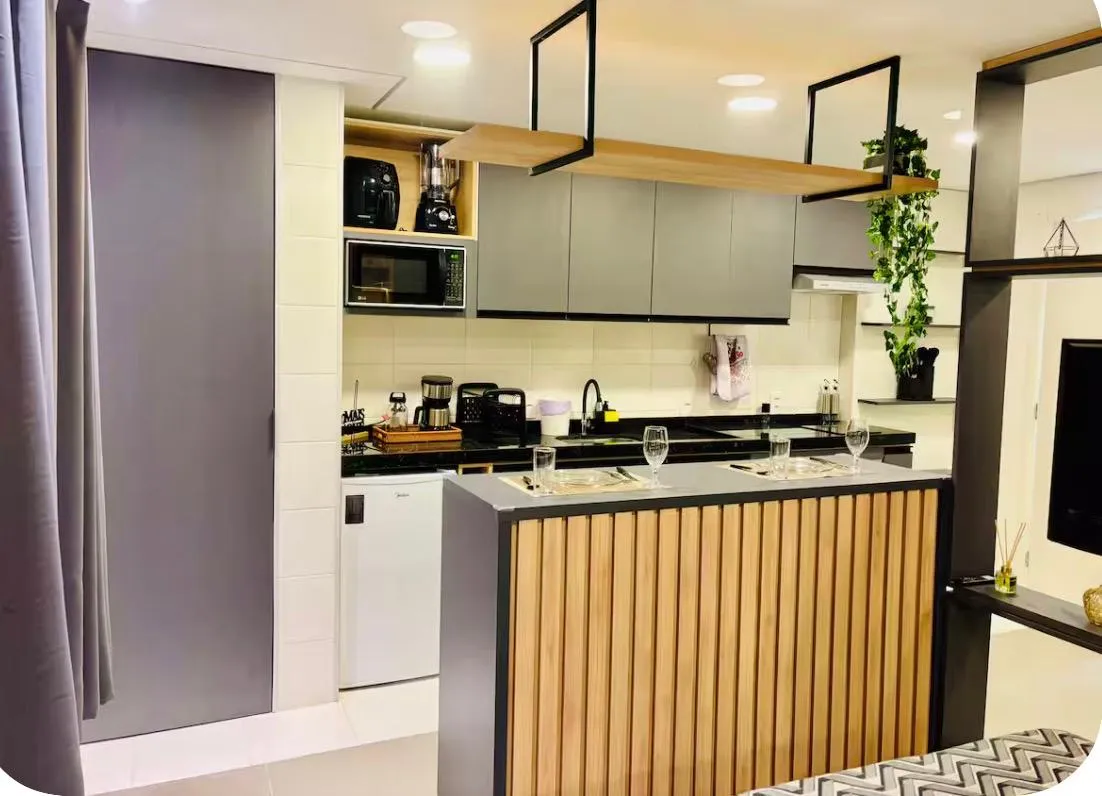 Studio de 25 m2 Mobiliado no Centro de Mogi
