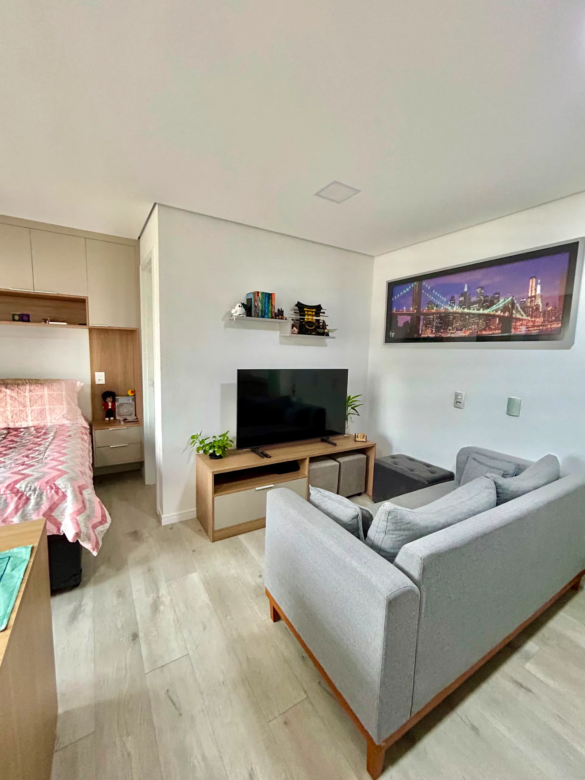 Studio mobiliado com 28m2 no Centro de Mogi